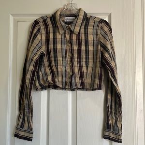Urban Outfitters cropped flannel